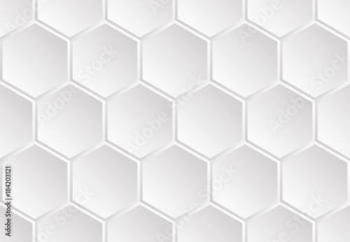 Seamless pattern of hexagons