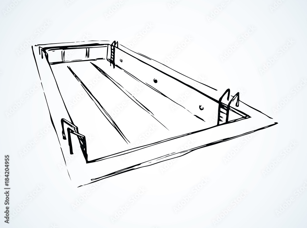Pool. Vector drawing Pool. Vector drawing