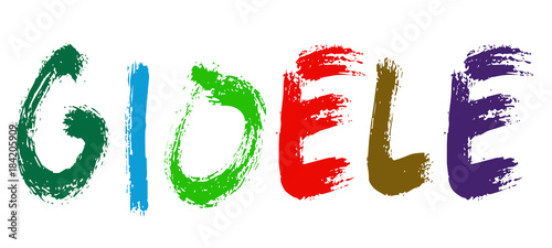 Bild auf Leinwand Gioele - Nomi dal mondo