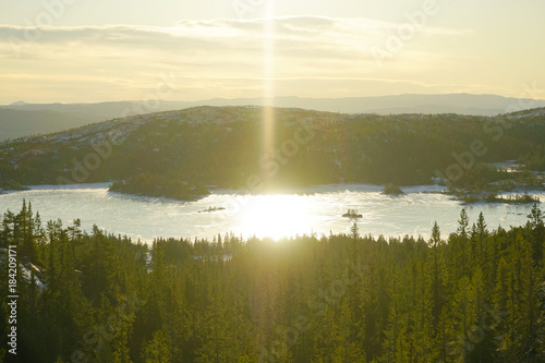 View of Blefjell mountain area.