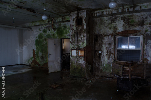 Inside an abandoned hospital photo