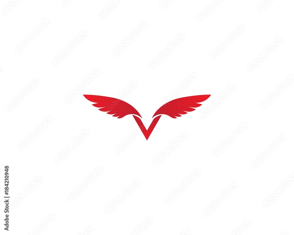 Fototapeta premium Falcon Wing Logo Template