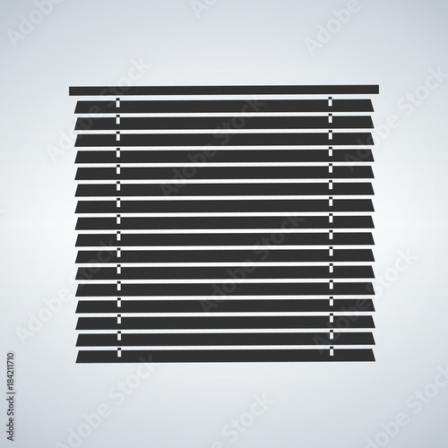 Window Sun Blind Brown Vector Illustration