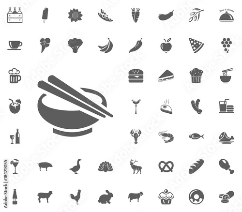 Food and Drinks vector icon set © nuwaba
