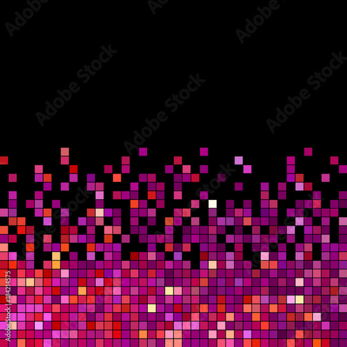 abstract vector square pixel mosaic background