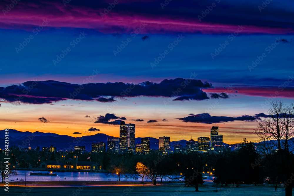 Fototapeta premium Denver Sunset