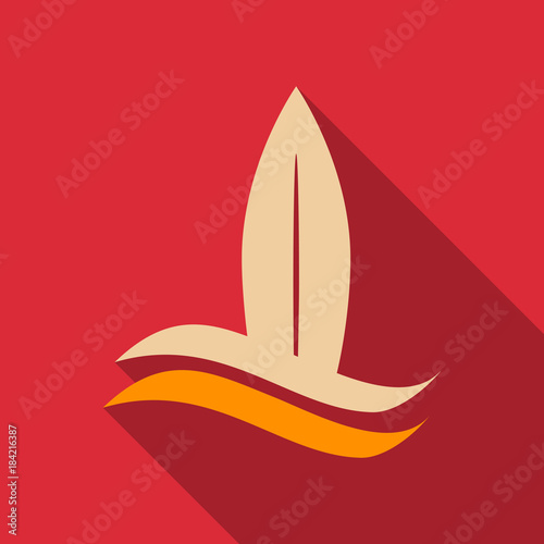 Color surfboard set. Sea extreme sport pattern. Vector illustration