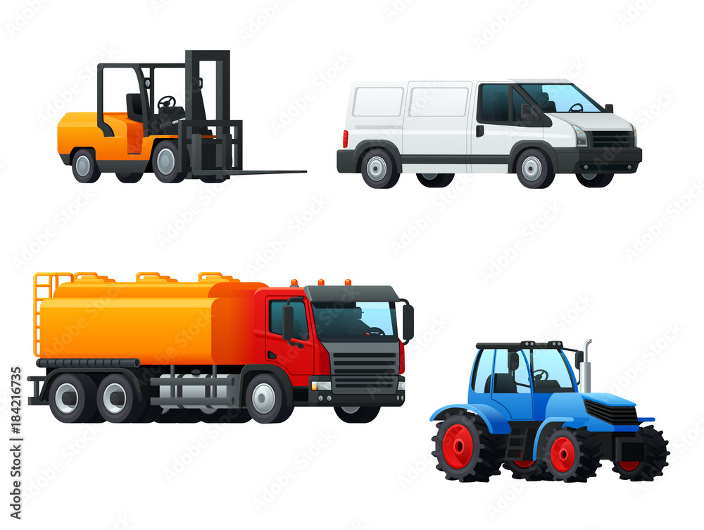 Transportation 3d icon design with road transport