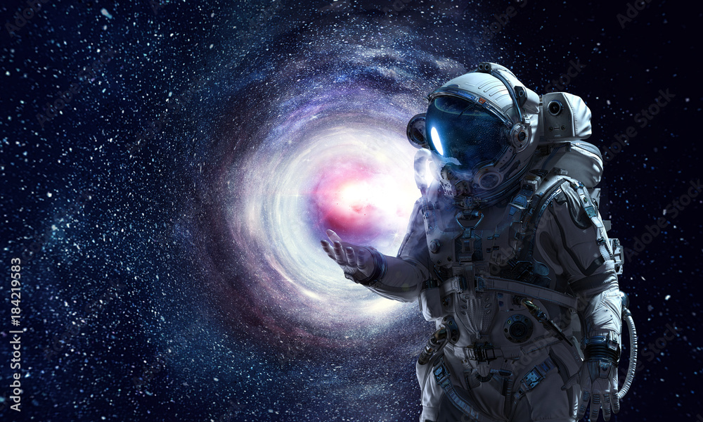 Spaceman and his mission. Mixed media Spaceman and his mission. Mixed media