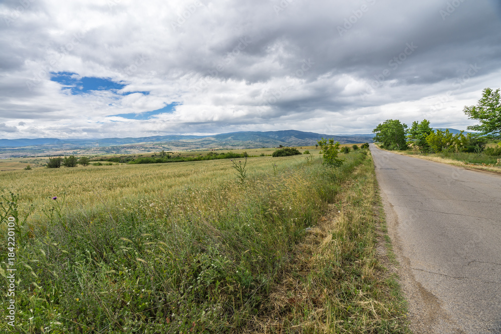 Rural landsascape in summer, Blagoevgrad region, Bulgaria
