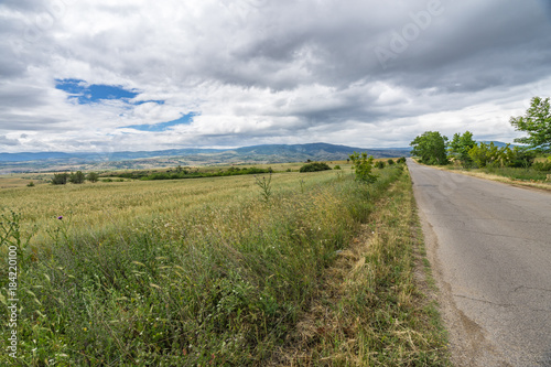 Rural landsascape in summer  Blagoevgrad region  Bulgaria