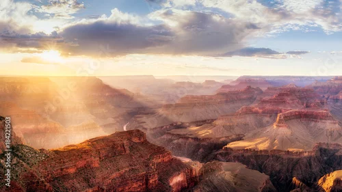 Obraz Grand Canyon Sunset from Hopi Point podczas letniego monsunu