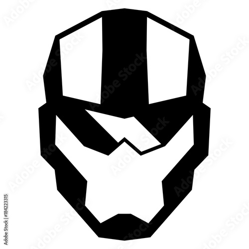 Cartoon Mask Isolated On White Background