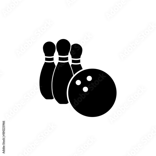 bowling and bowling ball icon. Sports Accessory icon. Sport element icon. Premium quality graphic design. Signs, outline symbols collection icon for websites, web design, mobile