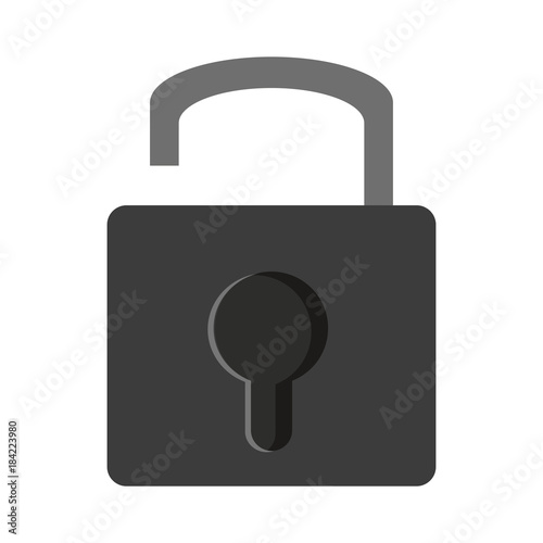 Padlock security symbol