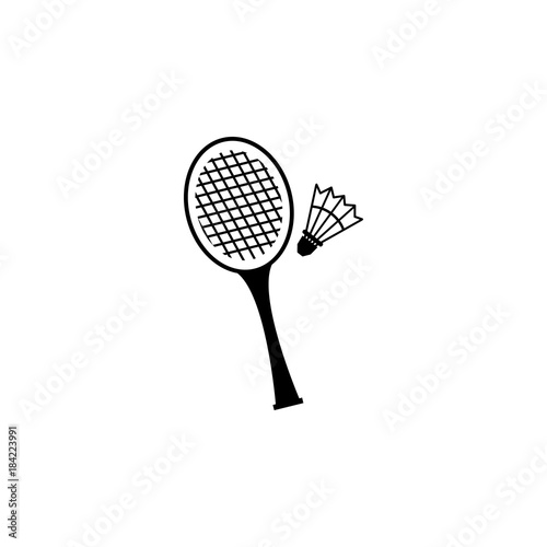 Badminton Icon. Sports Accessory icon. Sport element icon. Premium quality graphic design. Signs, outline symbols collection icon for websites, web design, mobile app