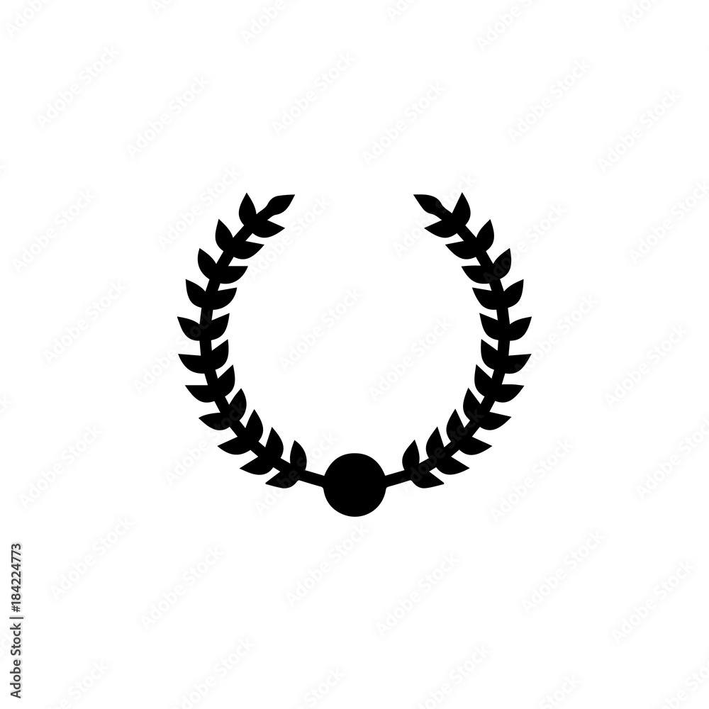 laurel wreath icon. Sports Accessory icon. Sport element icon. Premium quality graphic design. Signs, outline symbols collection icon for websites, web design, mobile app