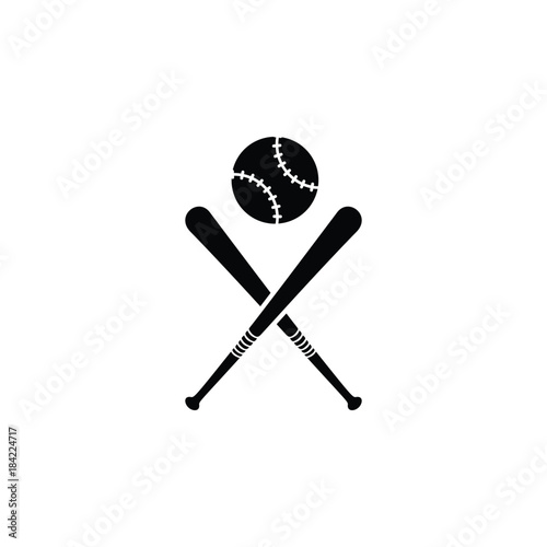 baseball bat and ball icon. Sports Accessory icon. Sport element icon. Premium quality graphic design. Signs, outline symbols collection icon for websites, web design, mobile app