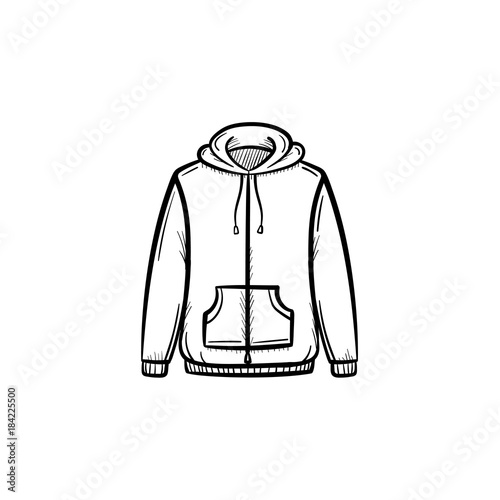 Vector hand drawn sweater outline doodle icon. Sweater sketch illustration for print, web, mobile and infographics isolated on white background.