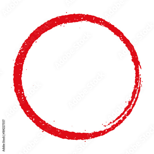 circle stamp frame illustration