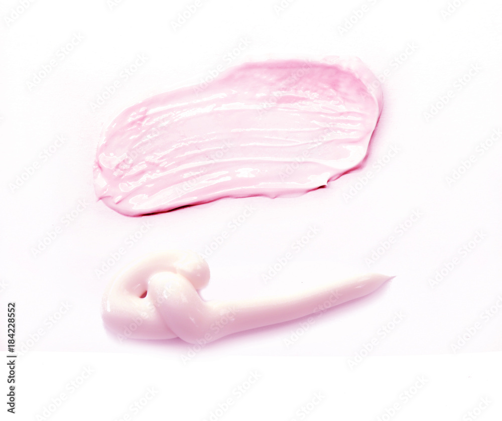 Skin lotion moisturizer isolated on white.