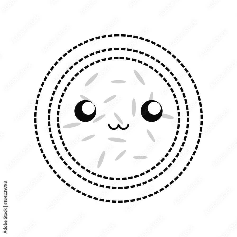 Fototapeta premium kawaii watermelon vector illustration