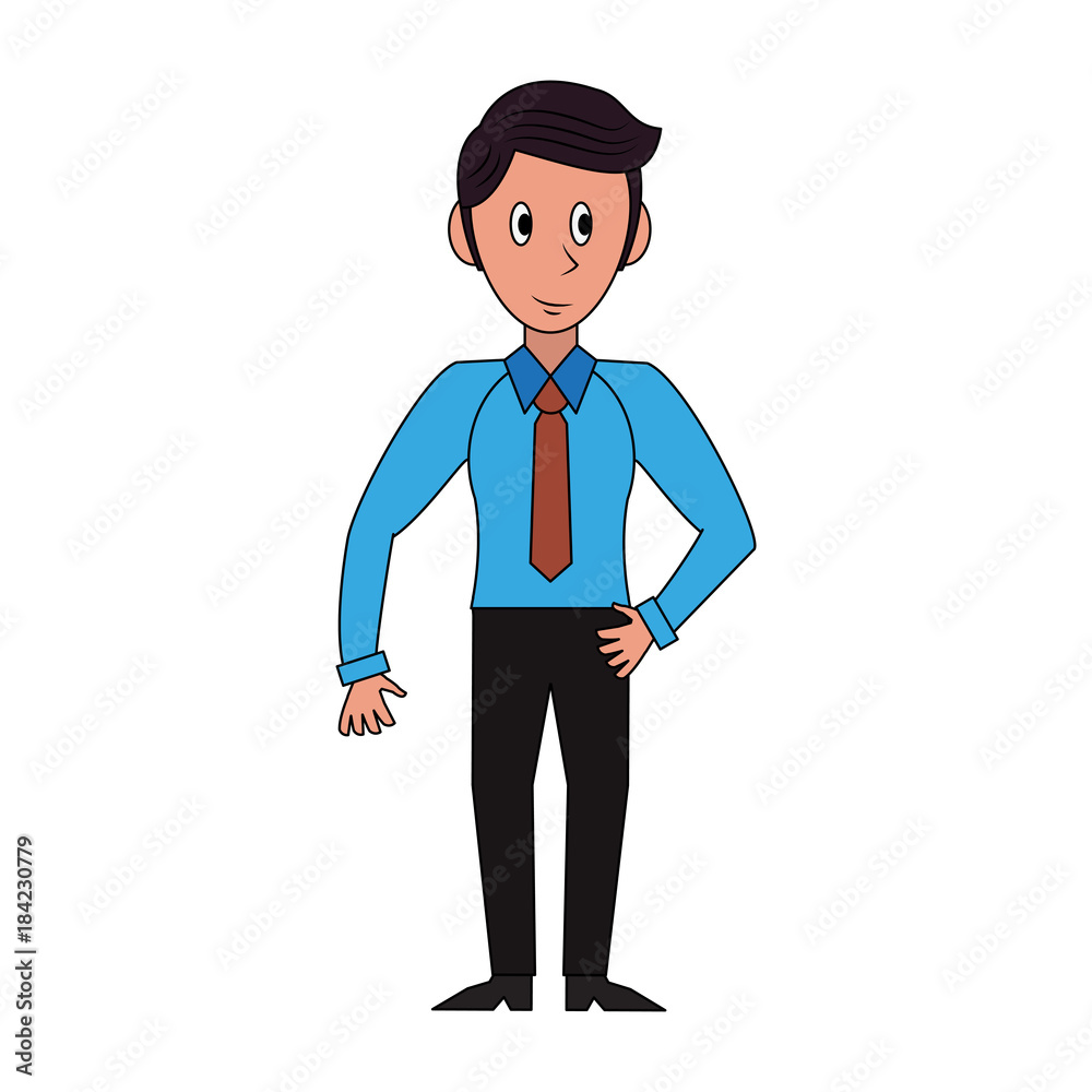 Obraz premium Businessman avatar cartoon