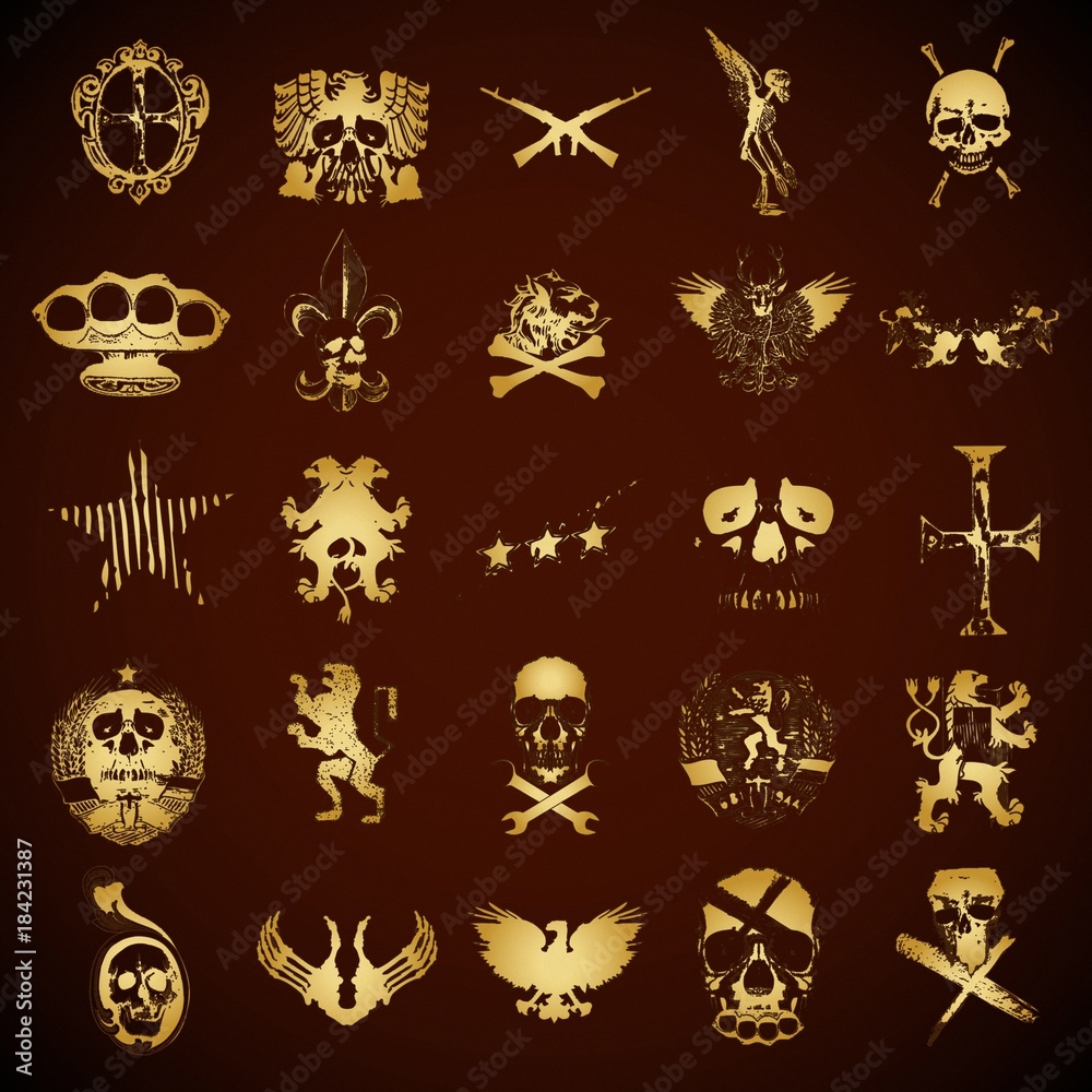 Fototapeta premium Heraldic elements