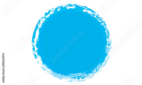 Blue icon circle