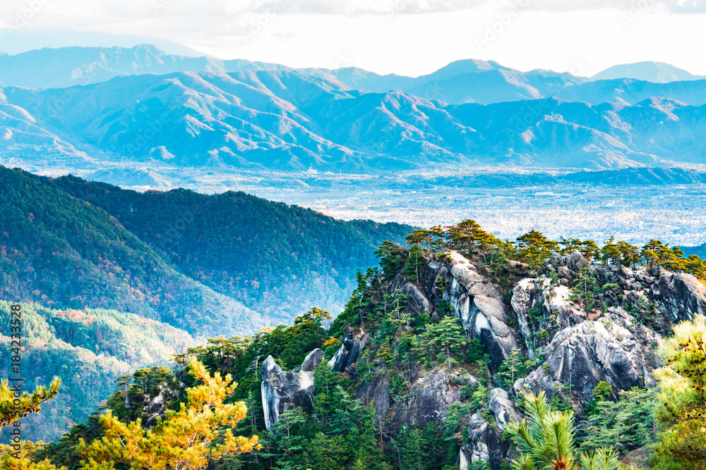 昇仙峡パノラマ台からの風景