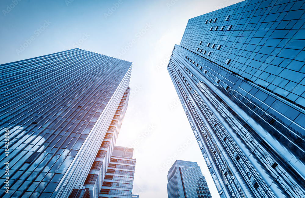 Fototapeta premium The skyscraper is in qingdao, China