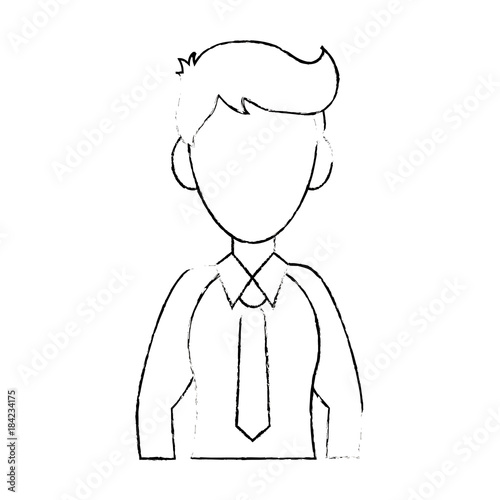 Businessman avatar cartoon