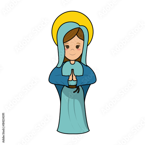Virgin mary cartoon