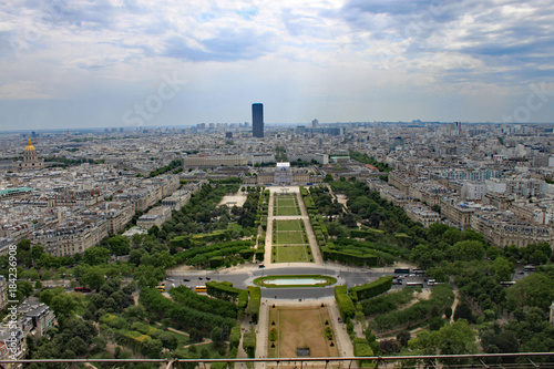 A slice of Paris as seen from the Eiffel tower. © David