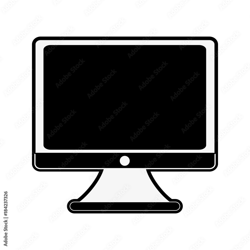 PC screen monitor icon vector illustration graphic design PC screen monitor icon vector illustration graphic design