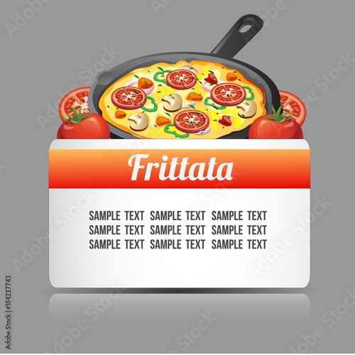text template with frittata