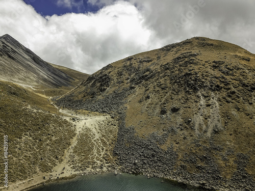 Nevado de Toluca is a large stratovolcano in central Mexico with 4680m elevation located about 80 kilometers west of Mexico City near the city of Toluca photo