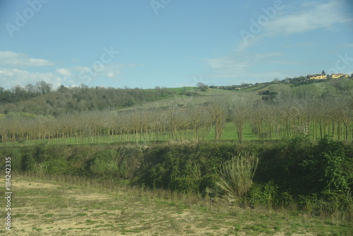 Vistas de la campiña italiana, italia, Europa verde photo