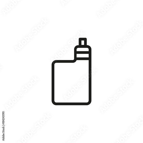 E-cigarette with cartridge line icon