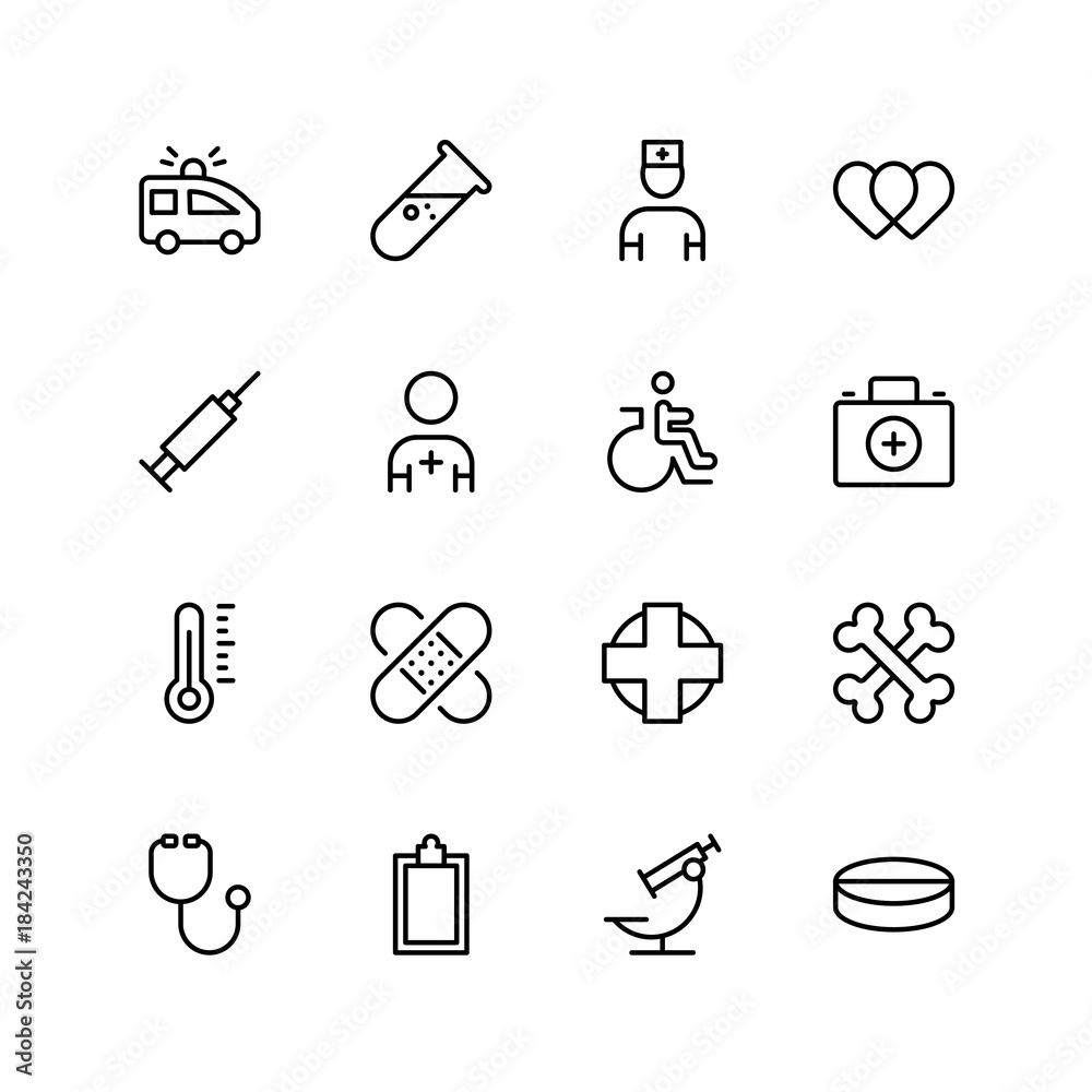 Fototapeta premium Pharmaceutical flat icon