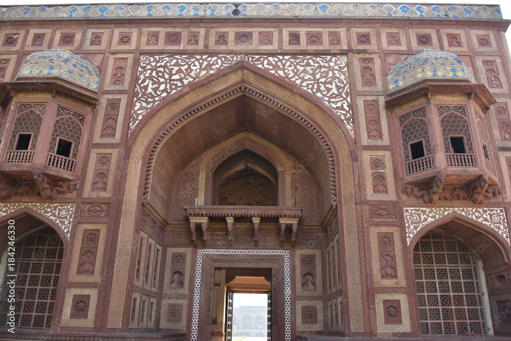Sheesh Mahal, Tomb of Akbar, Sikandra, Agra, India