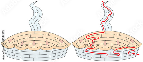 Easy pie maze
