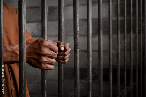 Man in prison photo