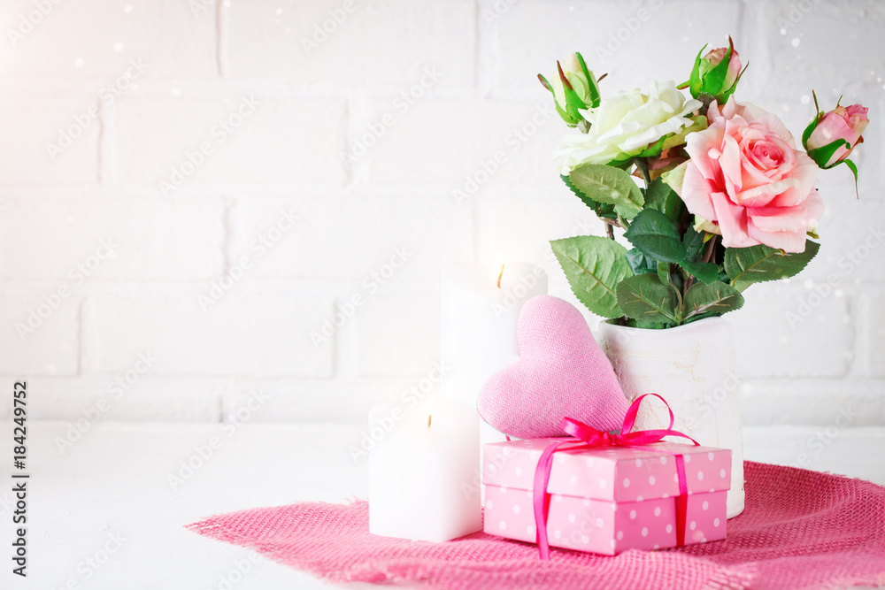 Valentines day card. Mother's day. Selective focus, Background with copy space. Valentines day card. Mother's day. Selective focus, Background with copy space.