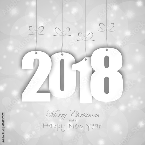 hang tags with year 2018