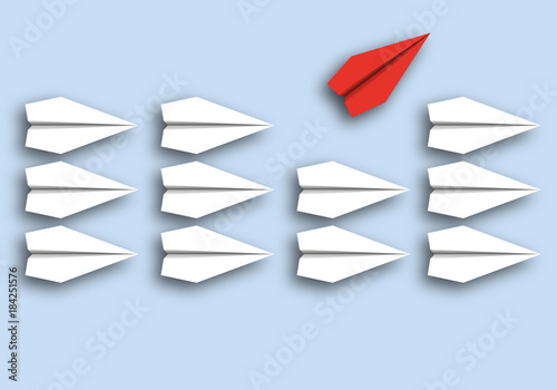 origami - concept - idée - rebelle - révolte - symbole - avion de papier - opposé - révolution