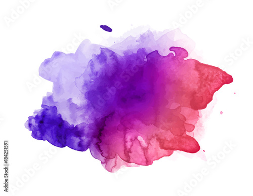 Beautiful colorful watercolor stain vector
