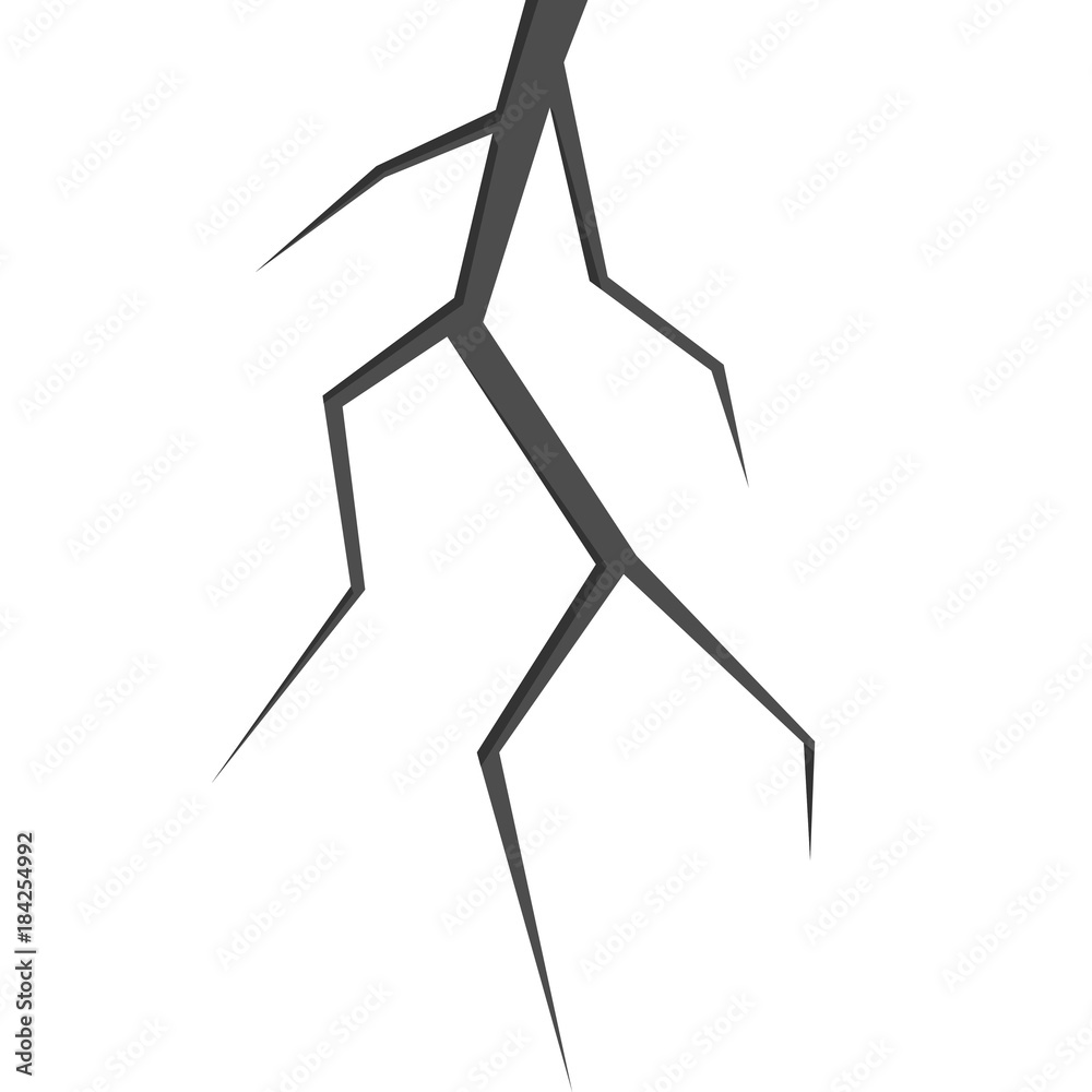 Simple crack illustration Simple crack illustration