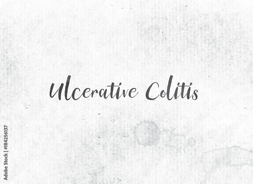Ulcerative Colitis Concept Painted Ink Word and Theme Ulcerative Colitis Concept Painted Ink Word and Theme