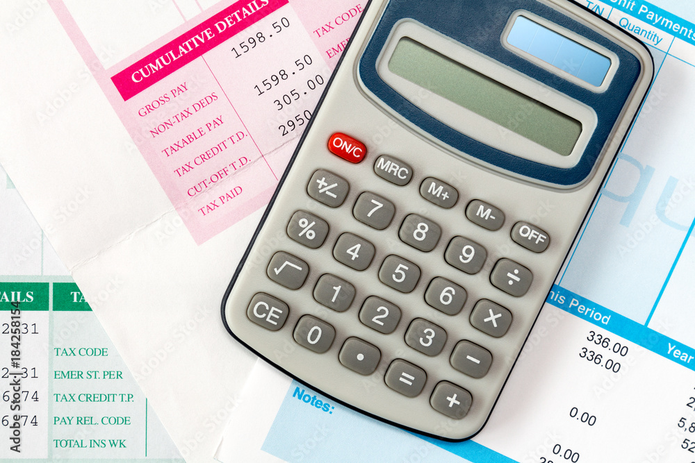 Financial office salary or tax calculation Financial office salary or tax calculation